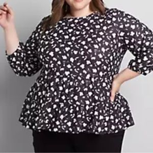 NWT Lane Bryant Floral Top Size 14/16